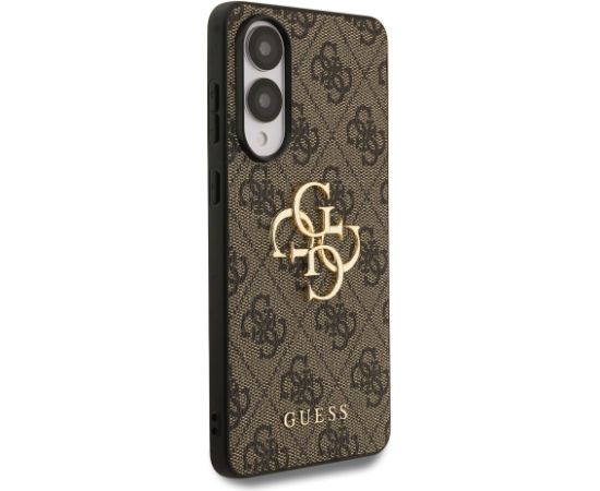 Guess PU 4G Metal Logo Case Aizsargapvalks priekš Samsung Galaxy S25 Edge