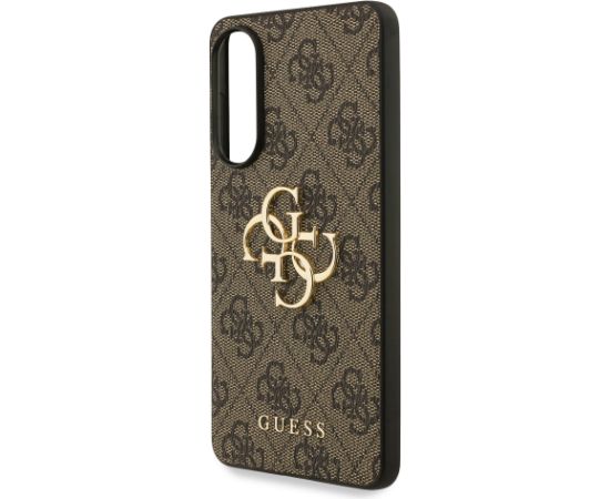 Guess PU 4G Metal Logo Case Aizsargapvalks priekš Samsung Galaxy S25 Edge