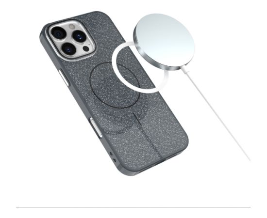 Mocco Glitter Thin Mag Back Case Aizmugurējais Apvalks priekš Apple iPhone 16e