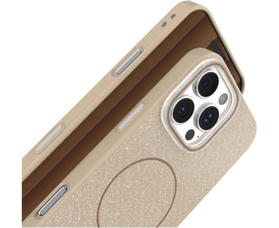 Mocco Glitter Thin Mag Back Case Aizmugurējais Apvalks priekš Apple iPhone 16e