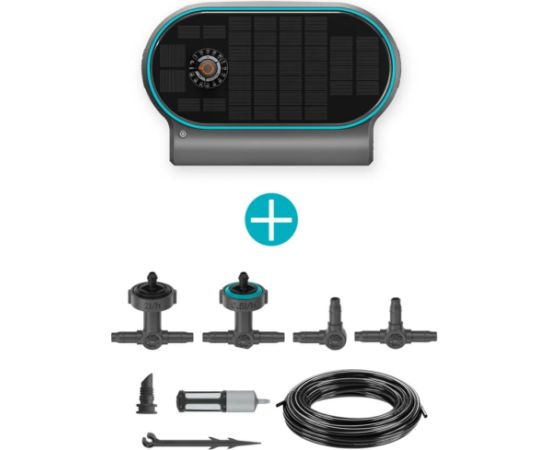 Gardena Solar Irrigation AquaBloom L Set (grey/turquoise, for up to 30 plants)