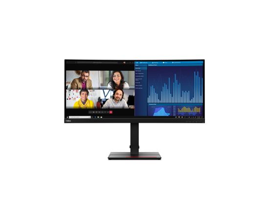 Lenovo ThinkVision P34w-20 LED display 86.7 cm (34.1") 3440 x 1440 pixels Wide Quad HD Black