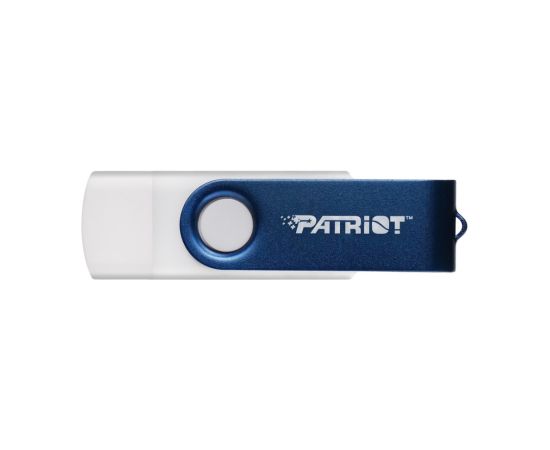 Patriot Memory 64GB Xporter X550 USB flash drive Dual USB A+C (PS64GX550AAD) White, Blue