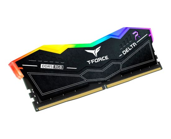 Team Group DDR5 - 32GB - 6400 - CL - 32 (2x 16 GB) dual kit, RAM (black, FF3D532G6400HC32ADC01, Delta RGB, INTEL XMP, AMD EXPO)