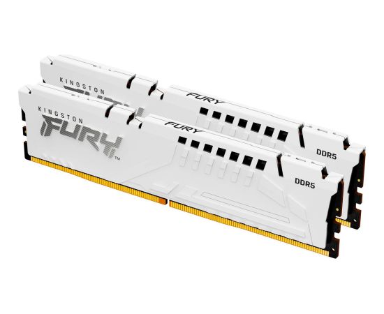 Kingston FURY DDR5 - 64GB - 6400 - CL - 32 (2x 32 GB) dual kit, memory (white, KF564C32BWEK2-64, FURY Beast, INTEL XMP, AMD EXPO)