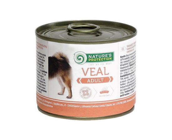 NATURE'S PROTECTION Adult Veal - wet dog food - 200 g