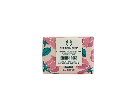 The Body Shop British Rose Cleansing Face & Body Bar 100.0g