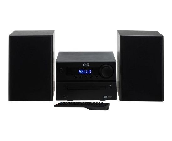 Adler AD 1917 Mini Hi-Fi stereo sistēma ar Bluetooth / CD / USB / FM radio