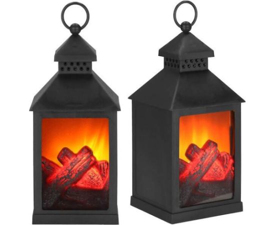 Karājošais laternu LED dekoratīva sveču lampa , dedzinoša liesma efekts, Springos CL0862 10,5×10,5×22,5 cm