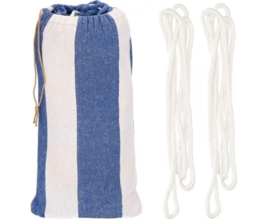 Šūpuļtīkls divām personām Springos HM038 200x150 cm - balti zils