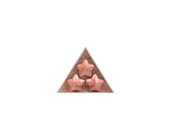 Makeup Revolution Star Bath Fizzer Kit Gift set bath bomb in the shape of a star 3 x 40 g Coconut