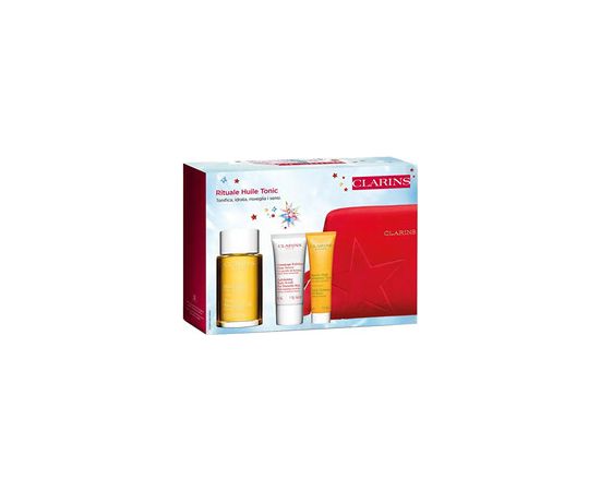 Clarins Rituale Huile Tonic Set - Dárková sada tělové péče