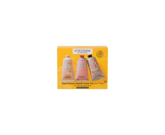 L'occitane Pink Flowers Hand Cream Trio Set 75ml
