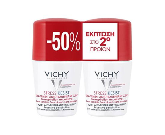 Vichy Antiperspirant Roll-on Duopack - Sada kuličkových antiperspirantů proti nadměrnému pocení 50ml
