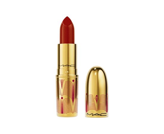 MAC Gift of Gold Frost Lipstick - Rtěnka 3 g Regal Red
