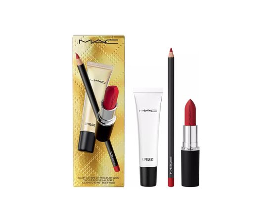 MAC Claim to Fame Ruby Woo Lip Trio - Sada na rty