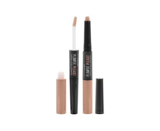 Maybelline Plumper, Please! Shaping Lip Duo - Vyplňujíčí a zvětšující rtěnka a lesk 5 ml Tease, Tease