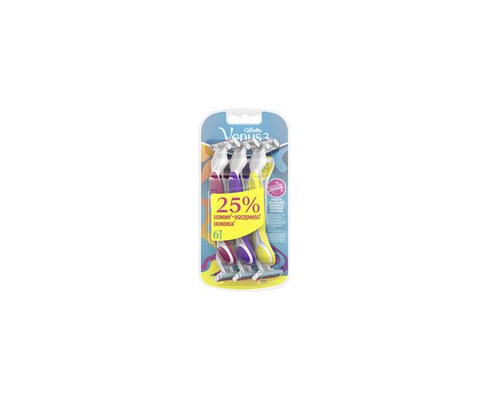 Gillette Simply Venus 3 Plus Yellow ( 6 pcs )