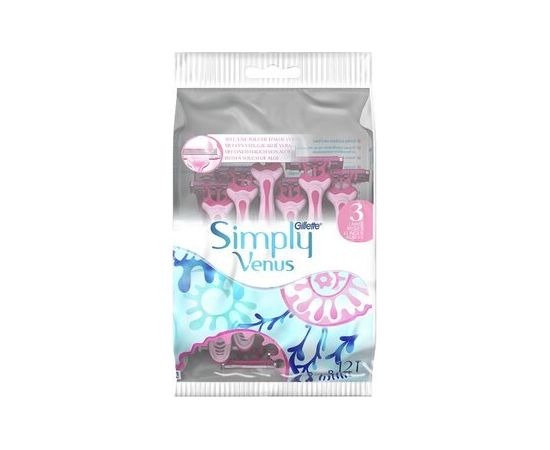 Gillette Simply Venus 3 Plus ( 8 + 4 pcs ) - Disposable razors