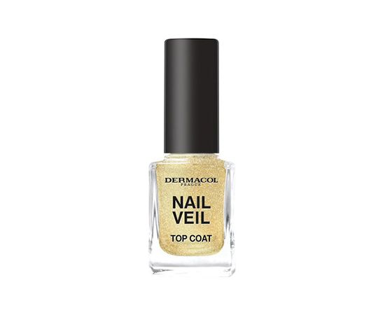 Dermacol Sparkling Nail Veil Top Coat - Lak na nehty 11 ml Beach 0ml