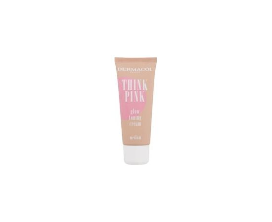 Dermacol Think Pink Glow Toning Cream - Rozjasňující tónovací krém 30 ml 2 Medium