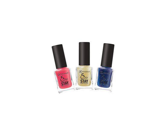 Dermacol 5 Days Stay Nail Polish 11 ml 55 Black Onyx