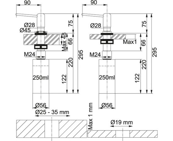 Franke Дозатор моющего средства Дозатор мыла Satin Nickel