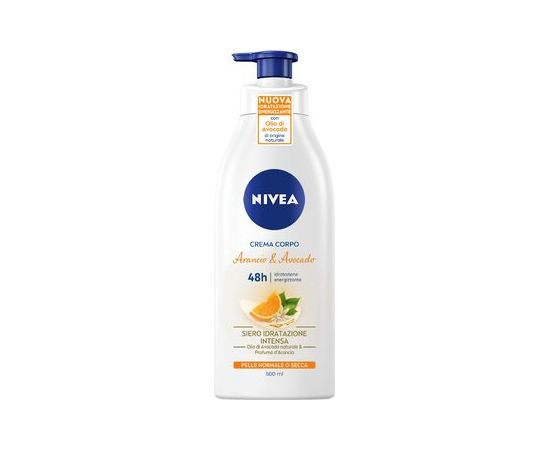 Nivea Orange Flower & Avocado Body Milk - Hydratační tělové mléko 500ml