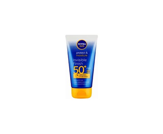 Nivea Invisible Finish Sun Protect & Moisture Sun Milk SPF 50+ - Mléko na opalování 150ml