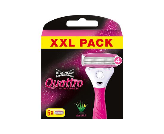 Wilkinson Sword Quattro For Women ( 6 pcs )