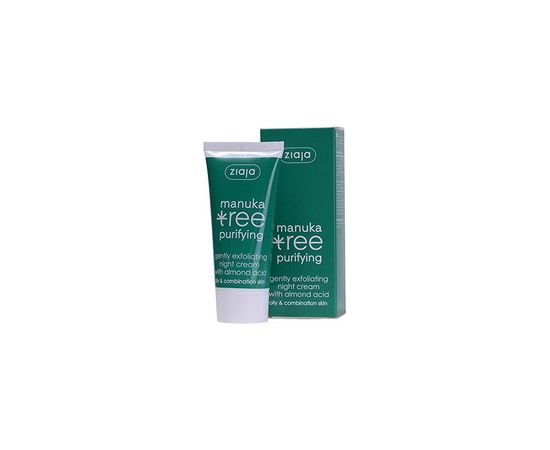 Ziaja Night Cream Gently Exfoliating Manuka Tree Purifying 50 ml 50ml