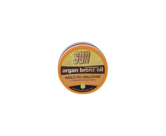 Vivaco Sun Argan Bronze Oil - After-sun butter with brightening gold glitter 200ml