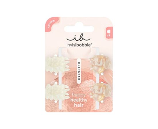 Invisibobble Clipstar XS Petit Rainbow - Skřipec do vlasů 4 ks