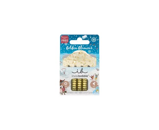 Invisibobble Apres Ski Golden Glamour - Sada vlasových doplňků