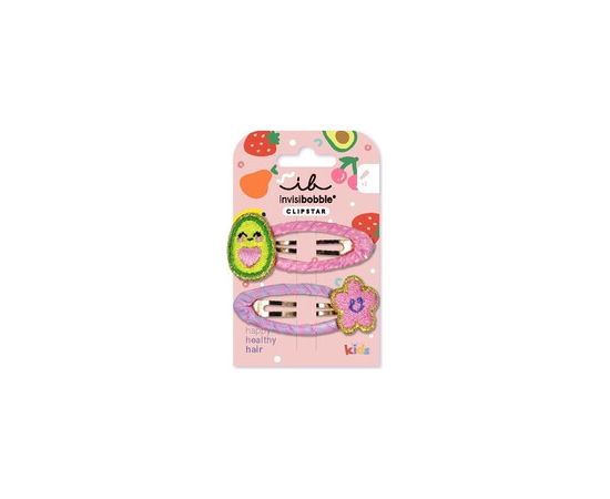Invisibobble Clipstar Frutti Avocado - Sponka do vlasů 2 ks