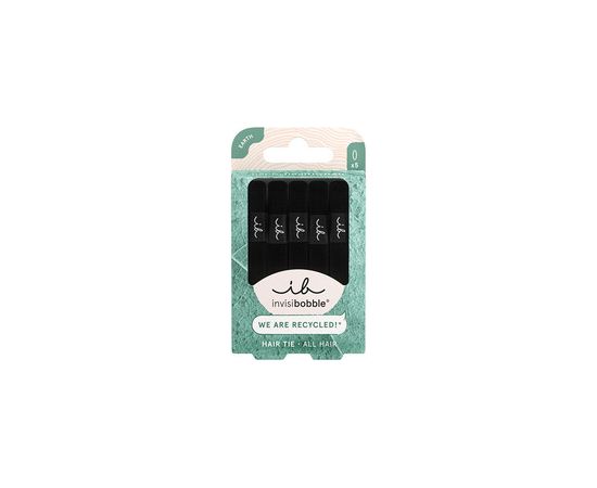 Invisibobble Hair Tie Black - Gumička do vlasů 5 ks