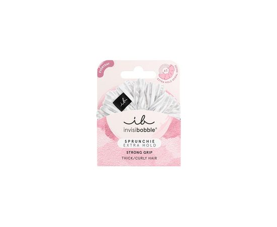 Invisibobble Sprunchie Extra Hold Pure White - Gumička do vlasů