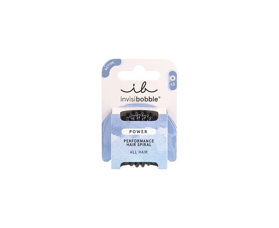 Invisibobble Power True Black - Gumička do vlasů ( 3 ks )