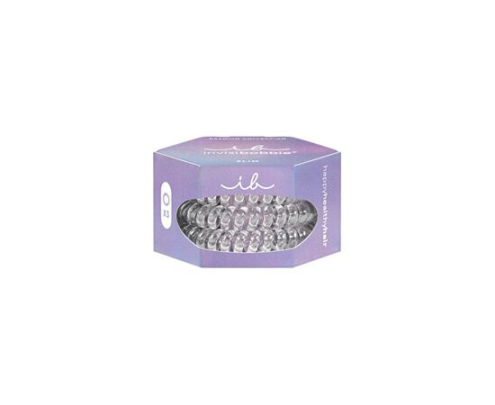 Invisibobble Slim Premium Crystal Clear - Gumička do vlasů ( 3 ks )