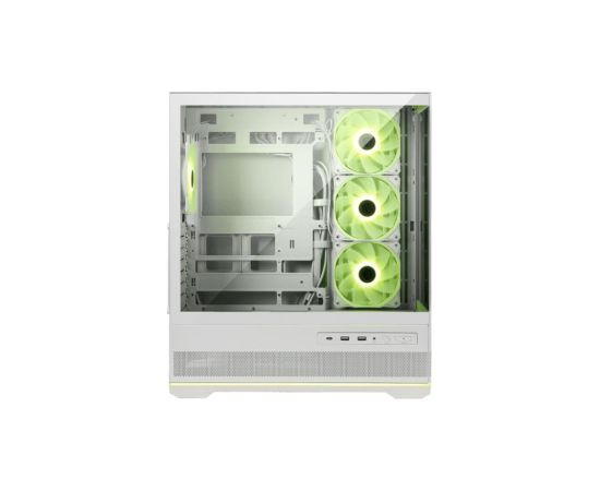 Case MSI MAG PANO 110R PZ / WHITE MidiTower Case product features Transparent panel Not included Colour Black MAGPANO110RPZWHITE