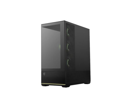 Case MSI MAG PANO 110R PZ MidiTower Case product features Transparent panel Not included Colour Black MAGPANO110RPZ