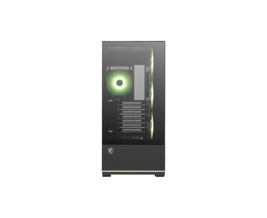 Case MSI MAG PANO 110R PZ MidiTower Case product features Transparent panel Not included Colour Black MAGPANO110RPZ