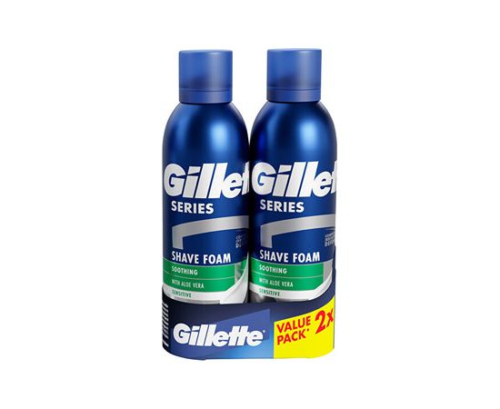 Gillette Series Soothing Shave Foam Duopack 200ml