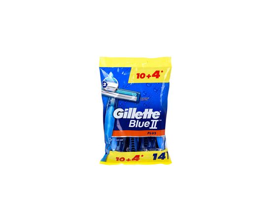 Gillette Blue2 Plus ( 10 + 4 pcs ) - Men's disposable razors