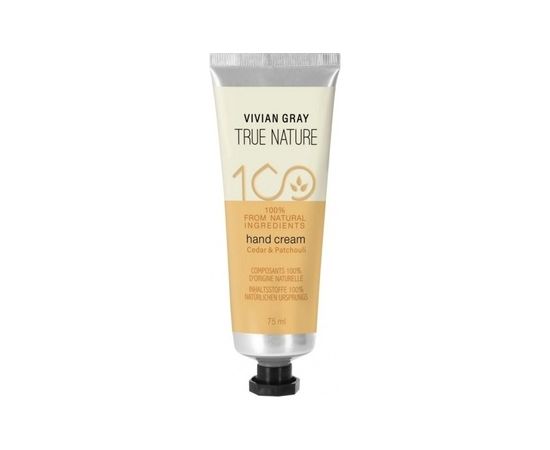 Vivian Gray True Nature Cedar & Patchouli Hand Cream - Krém na ruce 75ml