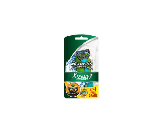Wilkinson Sword Xtreme3 ​​Sensitive (4 pcs) - Disposable razor for men