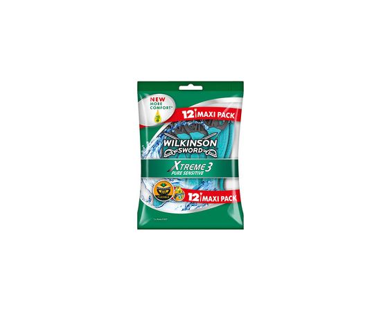 Wilkinson Sword Xtreme3 ​​Pure Sensitive (12 pcs) - Disposable razor for men