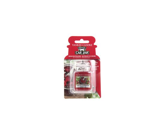 Yankee Candle Red Raspberry Ultimate Car Jar (Raspberries) - Luxury Car Tag