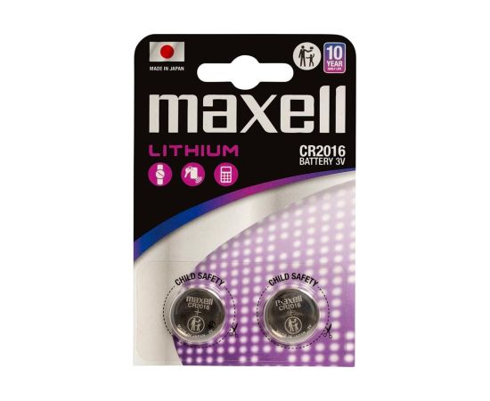 MAXELL Lithium battery LITHIUM CR2016 2 pcs. 3V