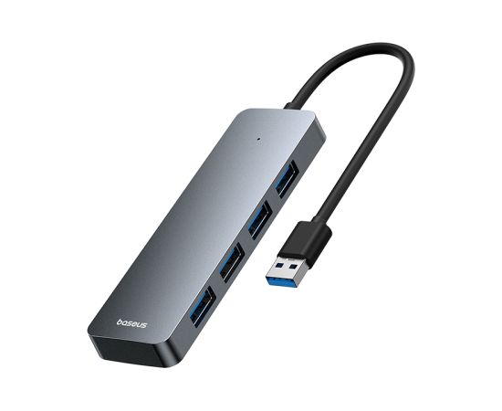 Baseus USB-A uz USB 3.0 4 porti, 15 cm, pelēks